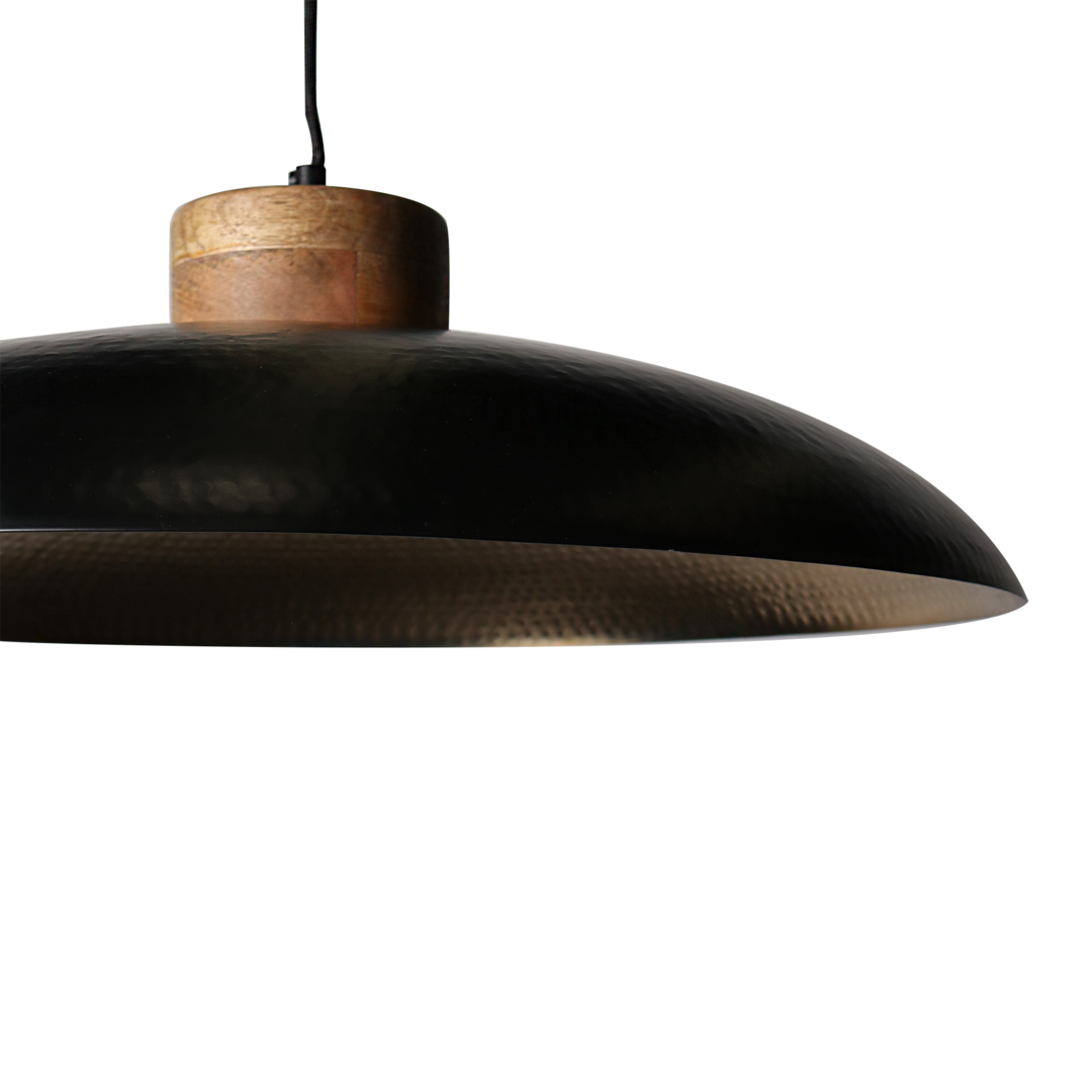 Disk Pendant 61cm dia - Black Outside and Gold Inside image 2